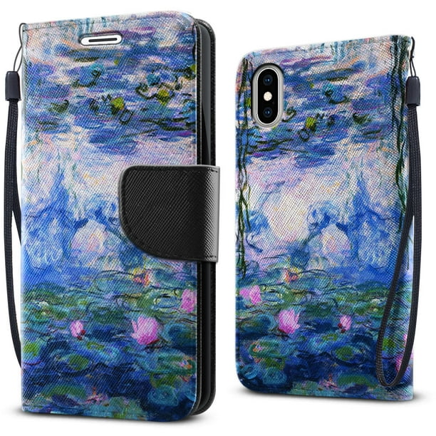 iPhone Xs with Card Holder and Magnetic car Back and Kick Stand Full Body Armor Apple iPhone 2018 Blue, 5.8 inches - iPhone Xs with Card Holder and Magnetic car Back and Kick Stand Full Body Armor Apple iPhone 2018 Blue, 5.8 inches -